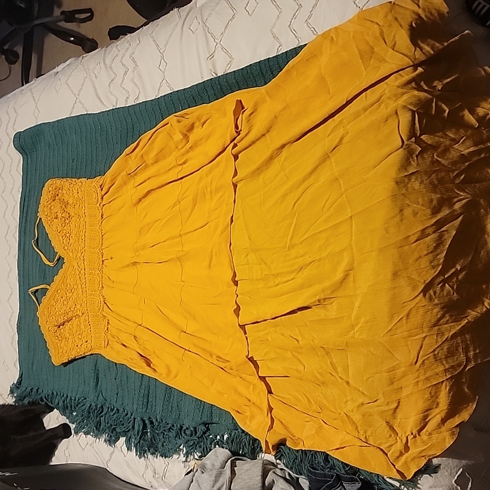 Lace top dress
